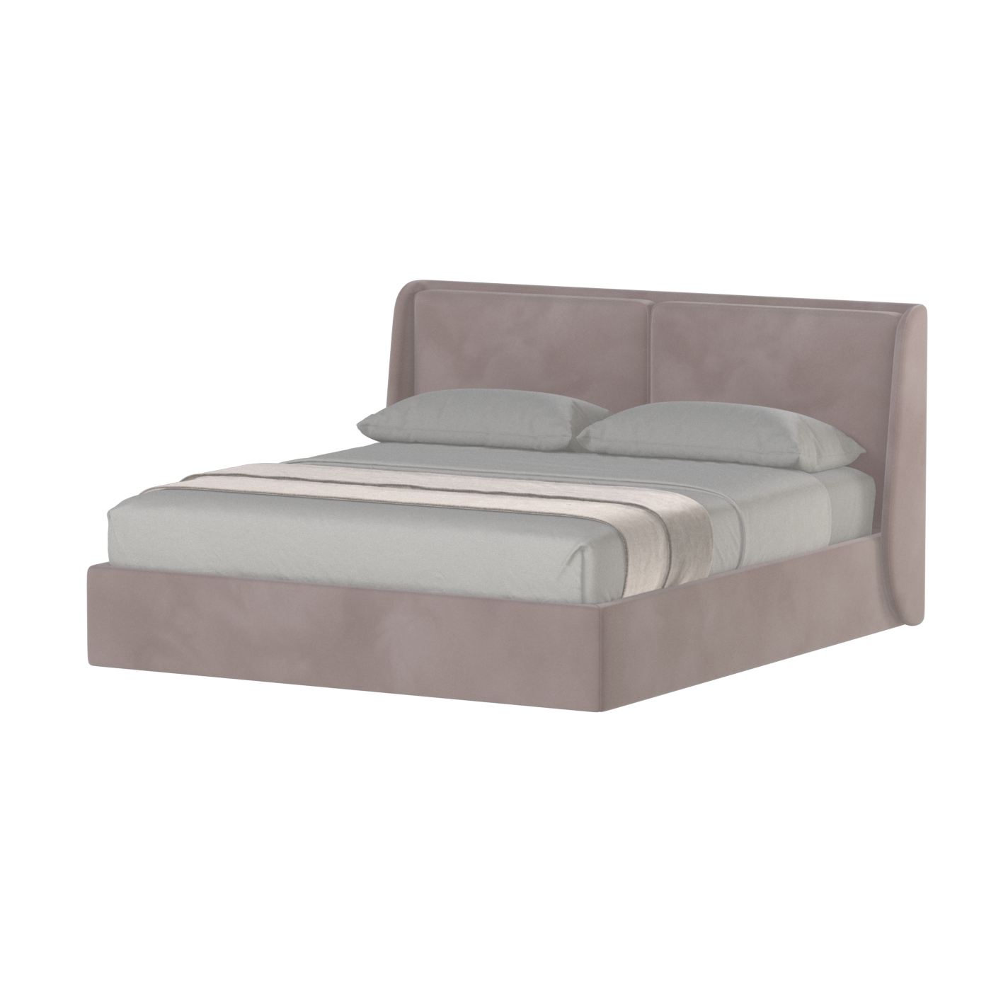 Ruby Upholstered Double Bed in Premium Fabric