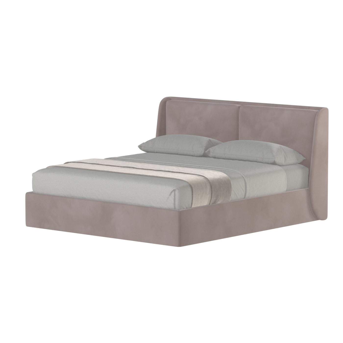 Ruby Upholstered Double Bed in Premium Fabric