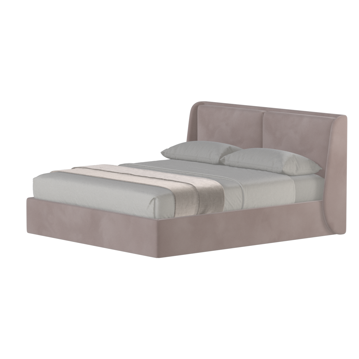 Ruby Upholstered Double Bed in Premium Fabric