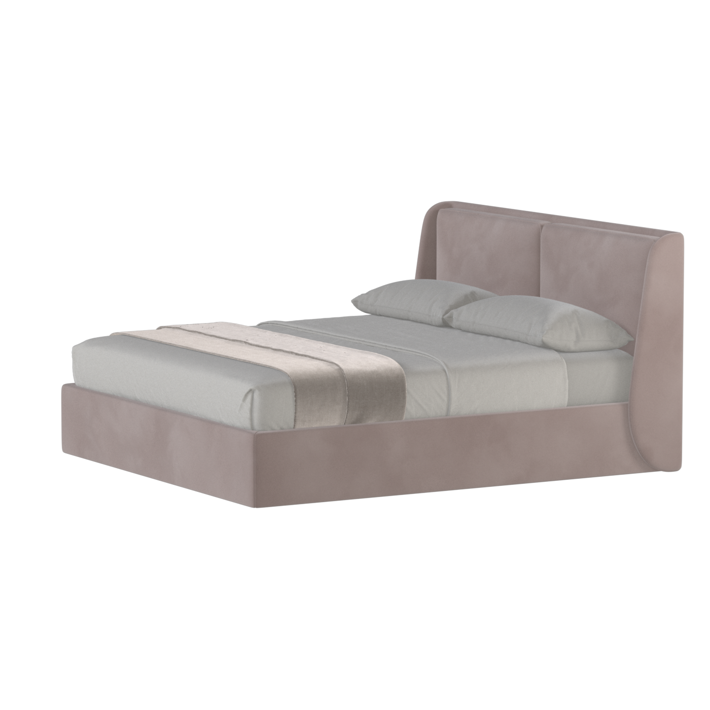 Ruby Upholstered Double Bed in Premium Fabric