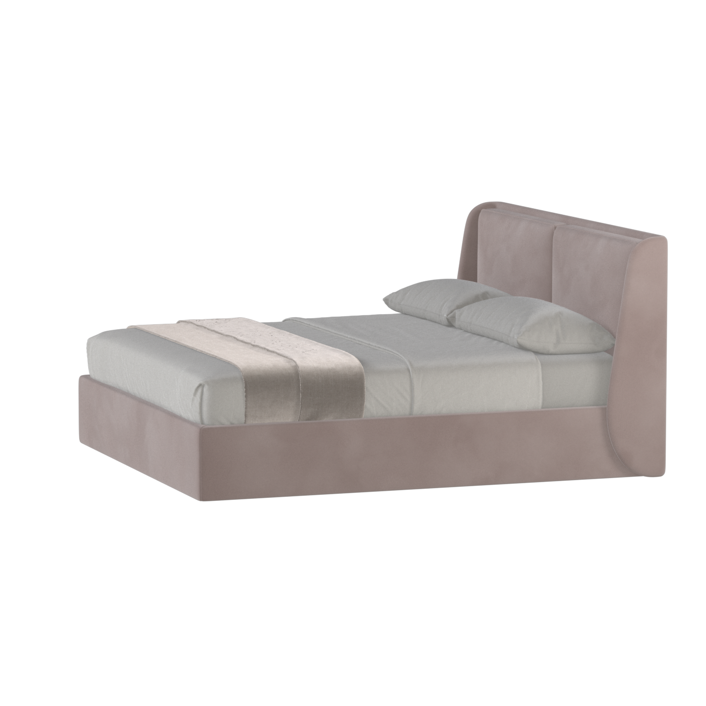 Ruby Upholstered Double Bed in Premium Fabric