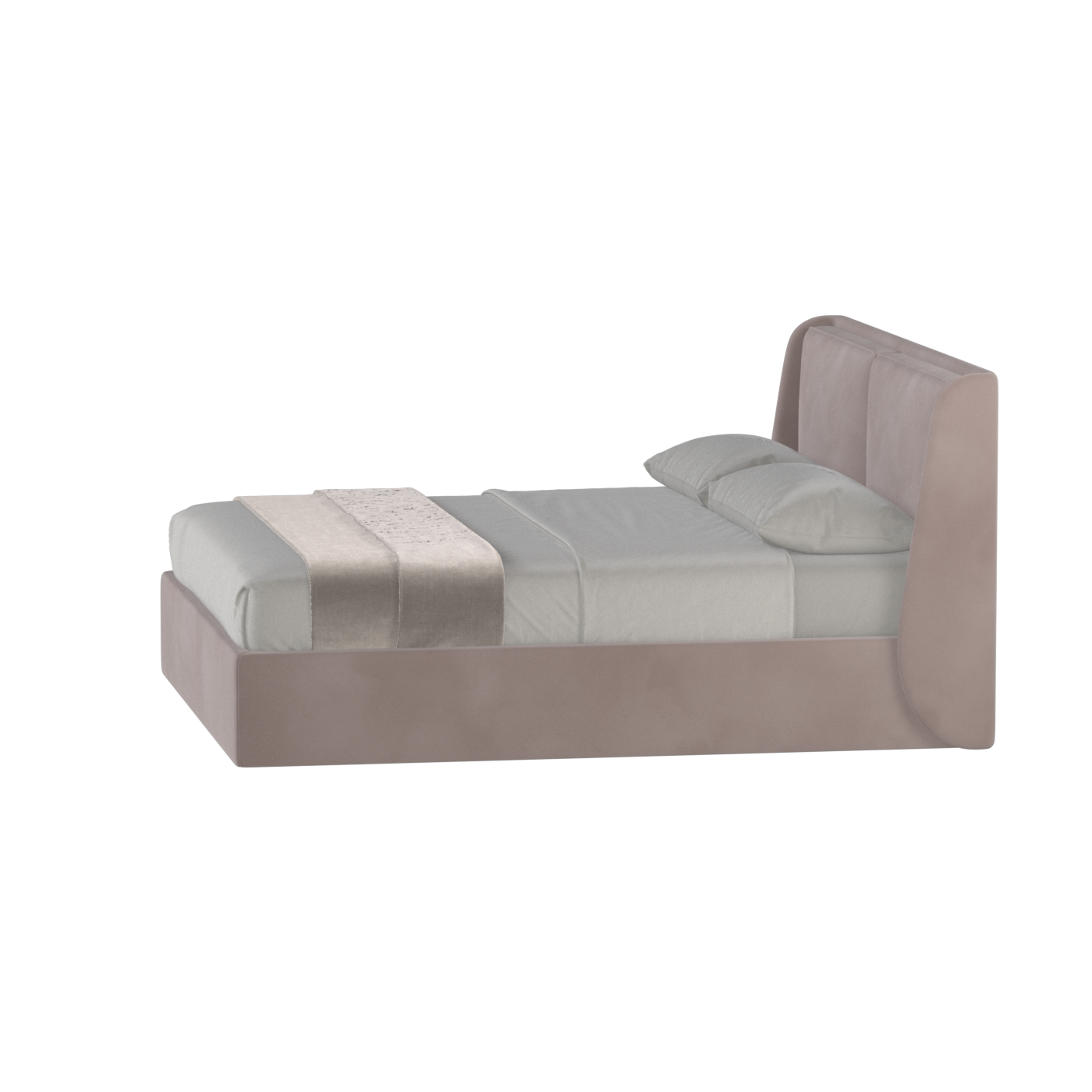 Ruby Upholstered Double Bed in Premium Fabric