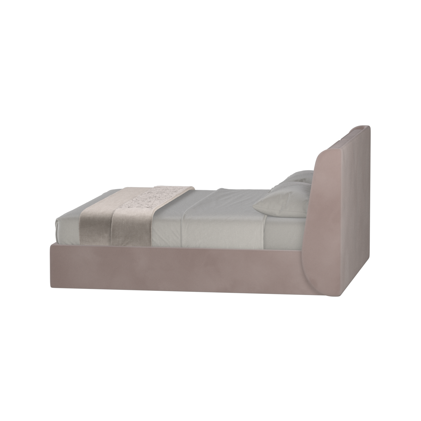 Ruby Upholstered Double Bed in Premium Fabric