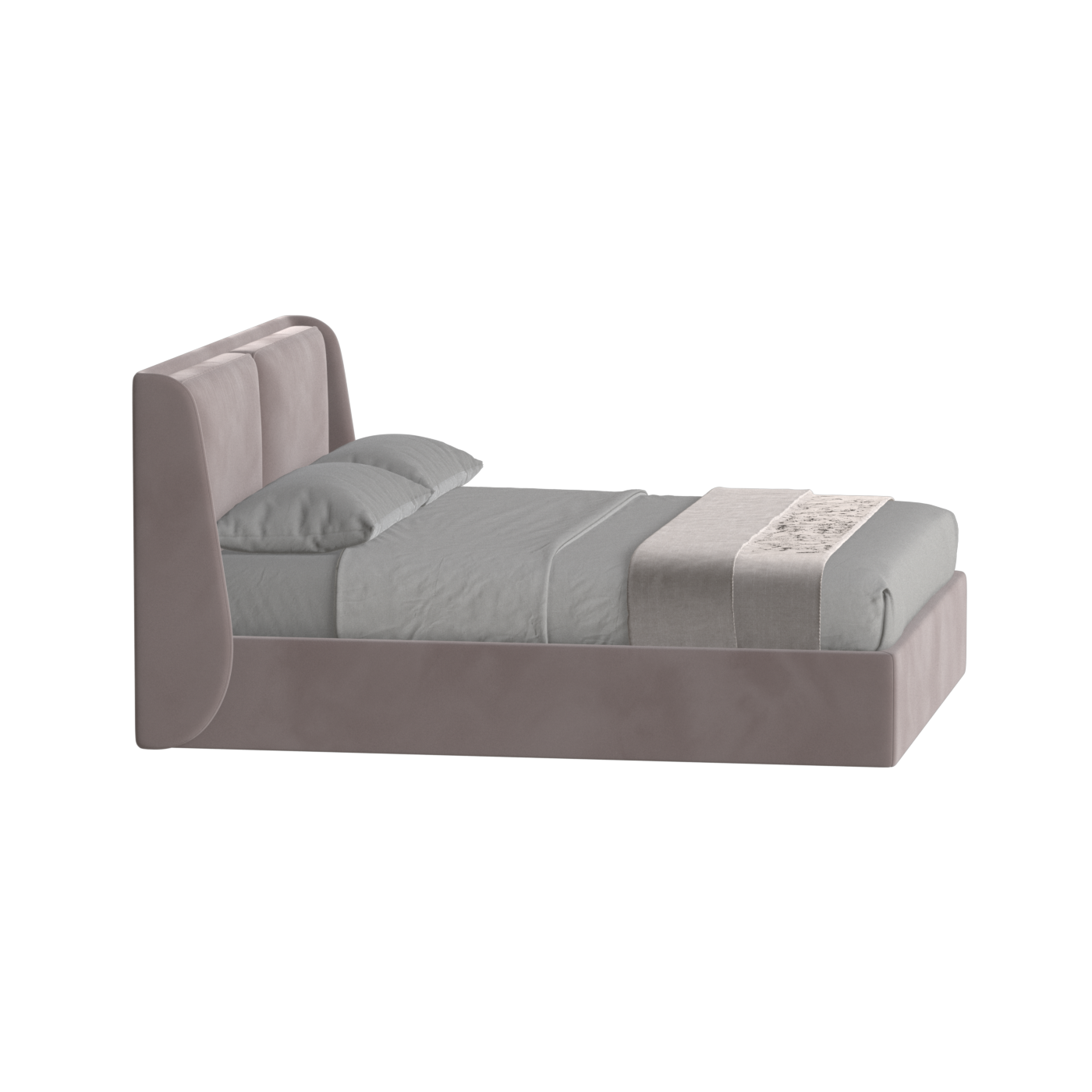 Ruby Upholstered Double Bed in Premium Fabric