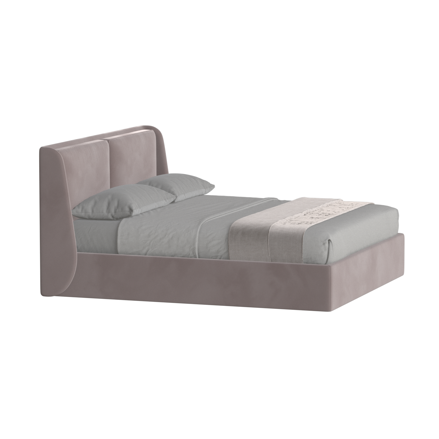 Ruby Upholstered Double Bed in Premium Fabric
