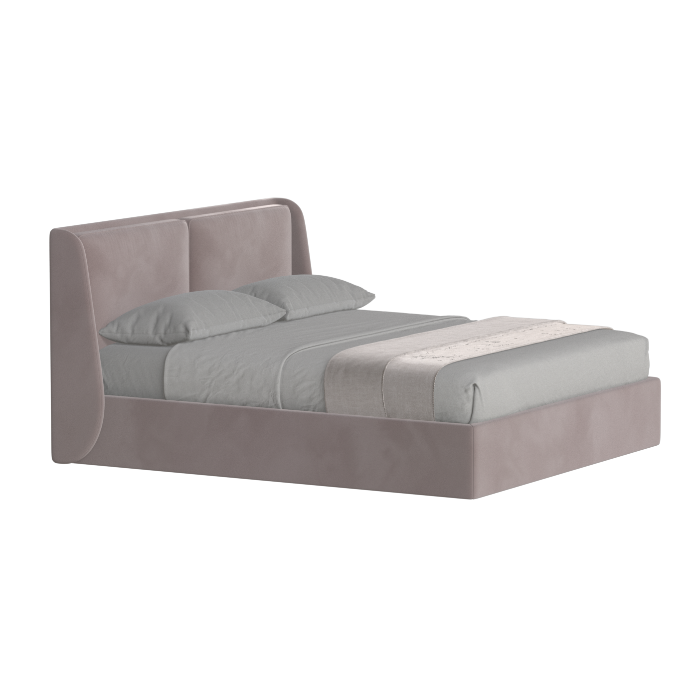 Ruby Upholstered Double Bed in Premium Fabric