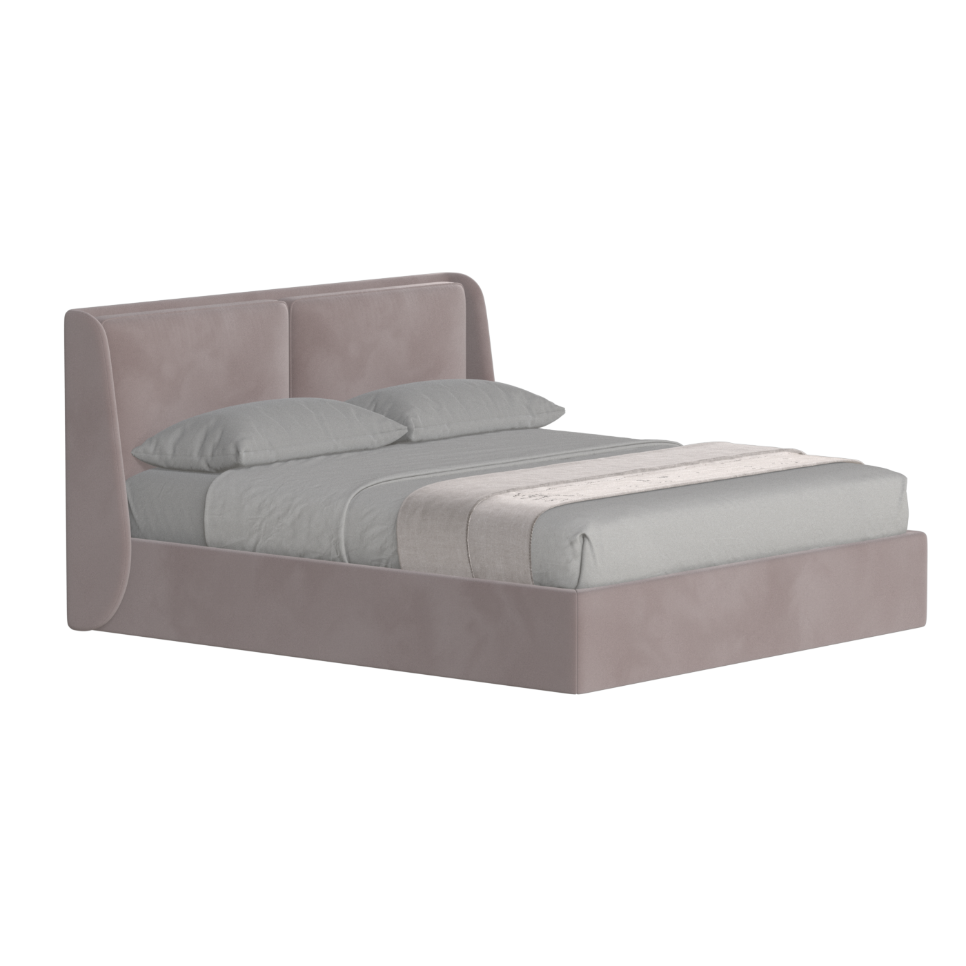 Ruby Upholstered Double Bed in Premium Fabric