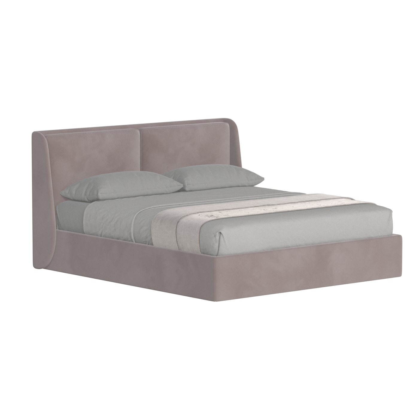 Ruby Upholstered Double Bed in Premium Fabric