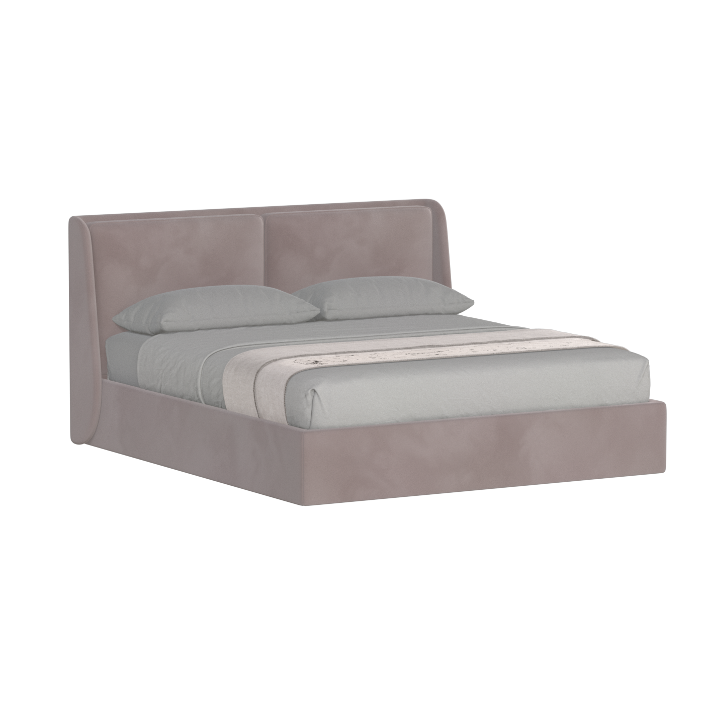 Ruby Upholstered Double Bed in Premium Fabric