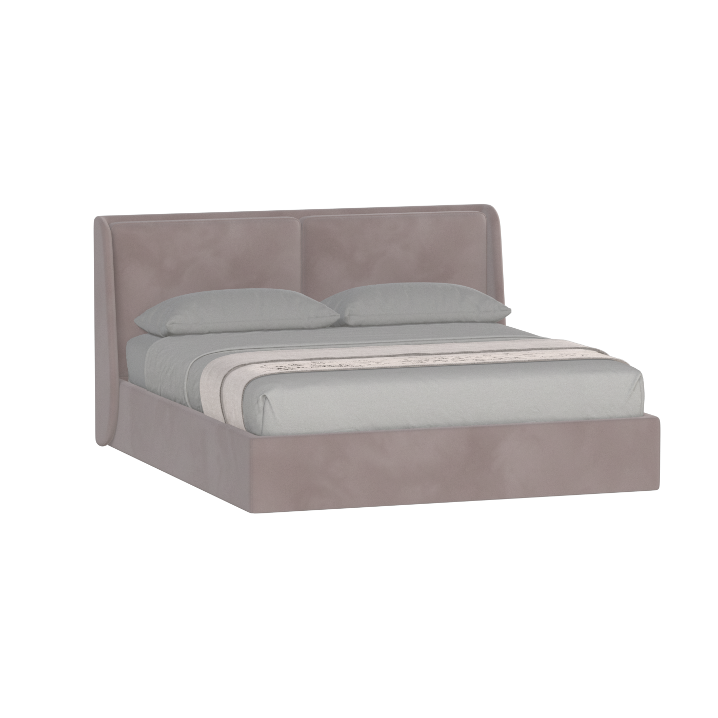 Ruby Upholstered Double Bed in Premium Fabric