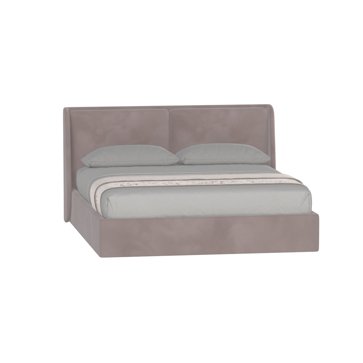 Ruby Upholstered Double Bed in Premium Fabric