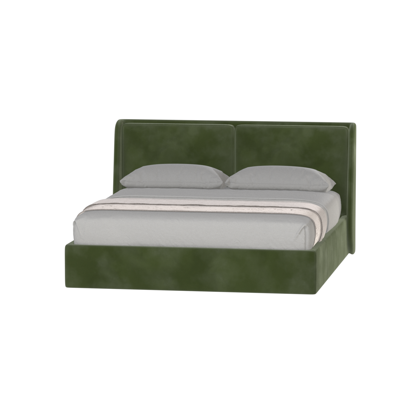 Bett mit weichem Kopfteil Ruby
