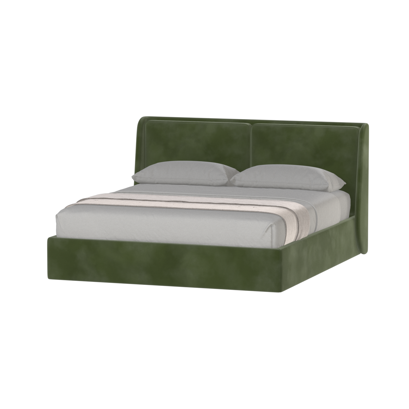 Ruby Upholstered Double Bed in Premium Fabric