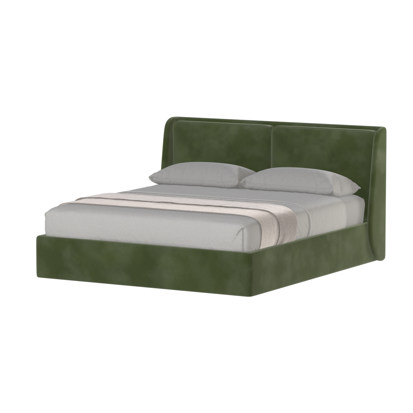 Ruby Upholstered Double Bed in Premium Fabric
