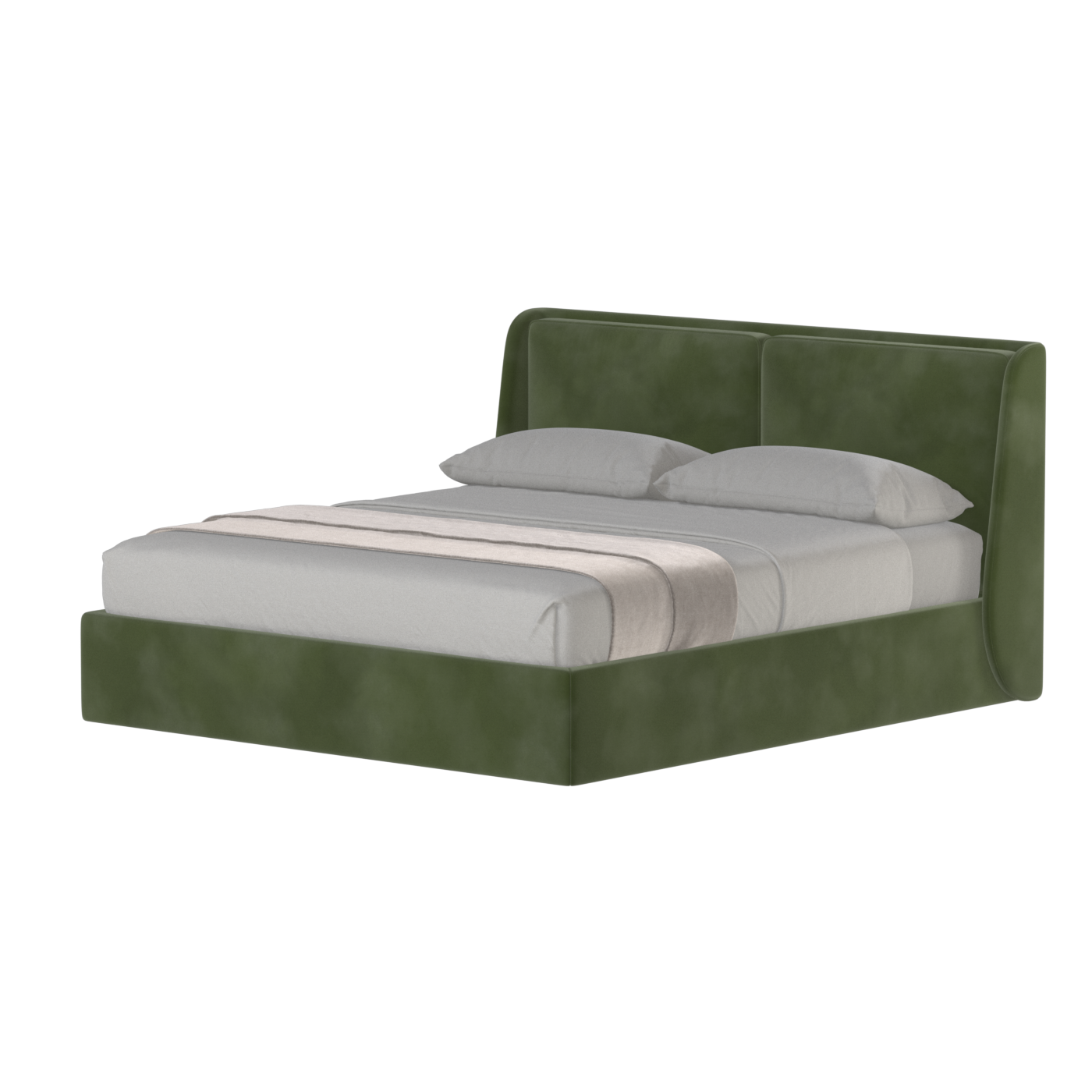 Ruby Upholstered Double Bed in Premium Fabric
