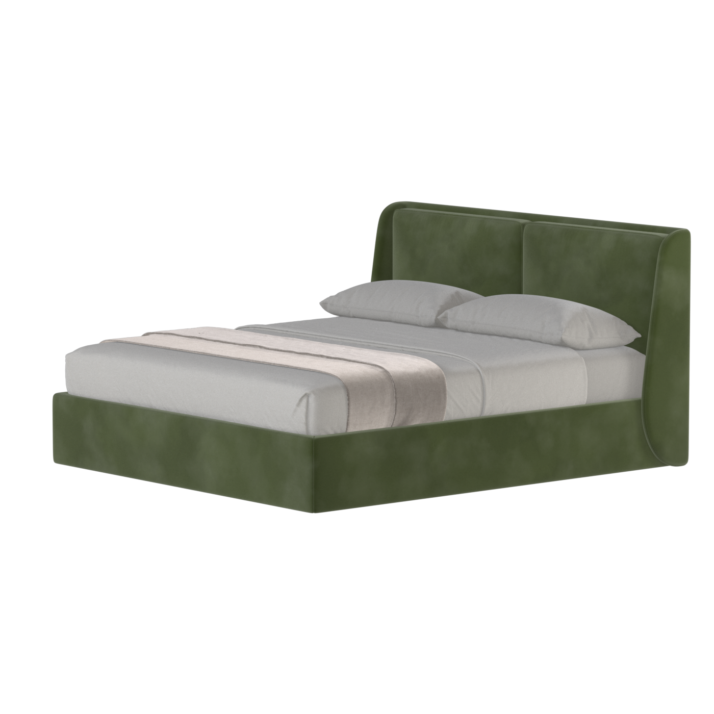 Ruby Upholstered Double Bed in Premium Fabric