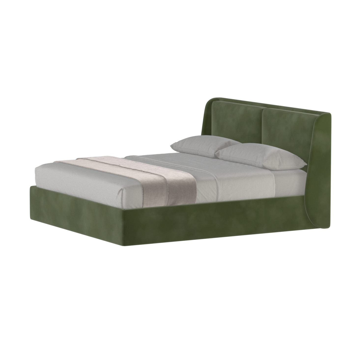Ruby Upholstered Double Bed in Premium Fabric