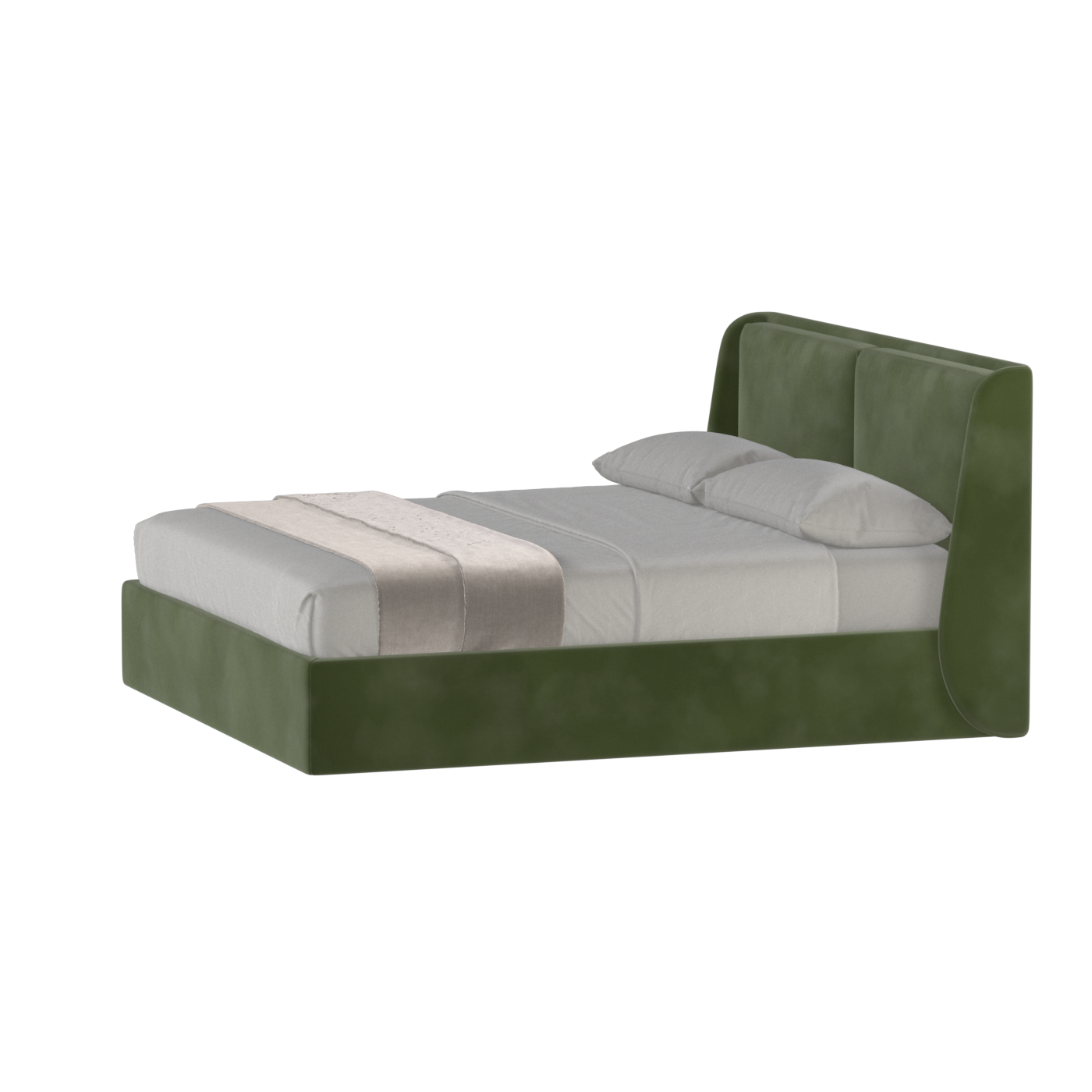 Ruby Upholstered Double Bed in Premium Fabric