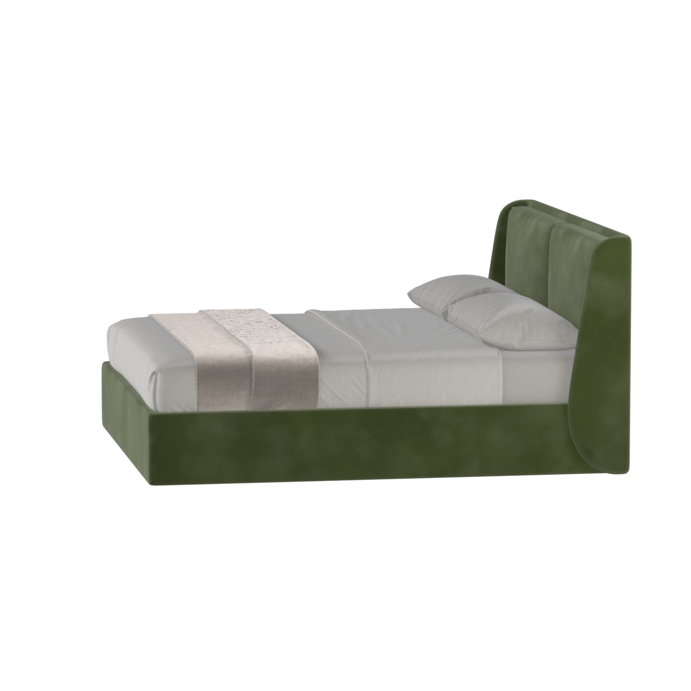 Ruby Upholstered Double Bed in Premium Fabric