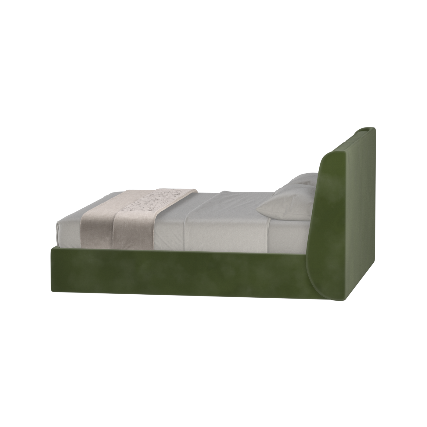 Ruby Upholstered Double Bed in Premium Fabric