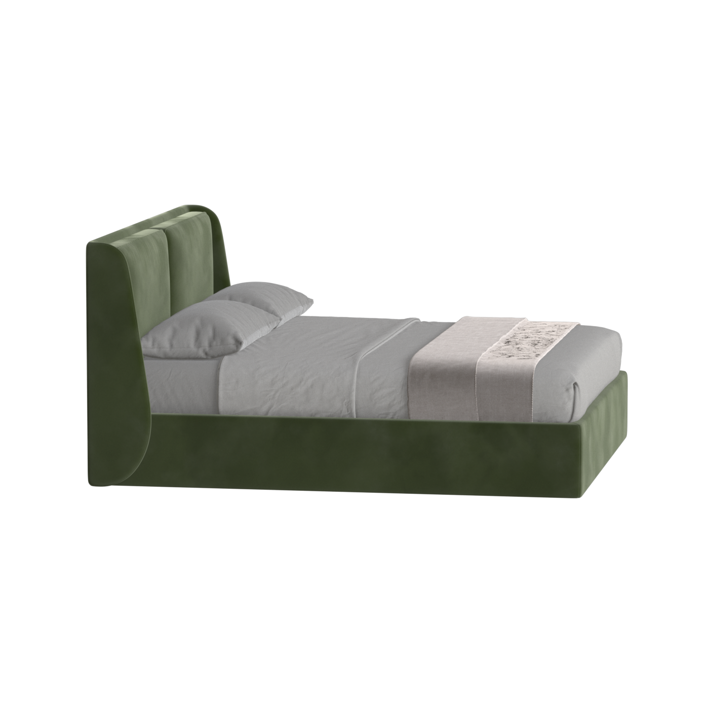 Ruby Upholstered Double Bed in Premium Fabric