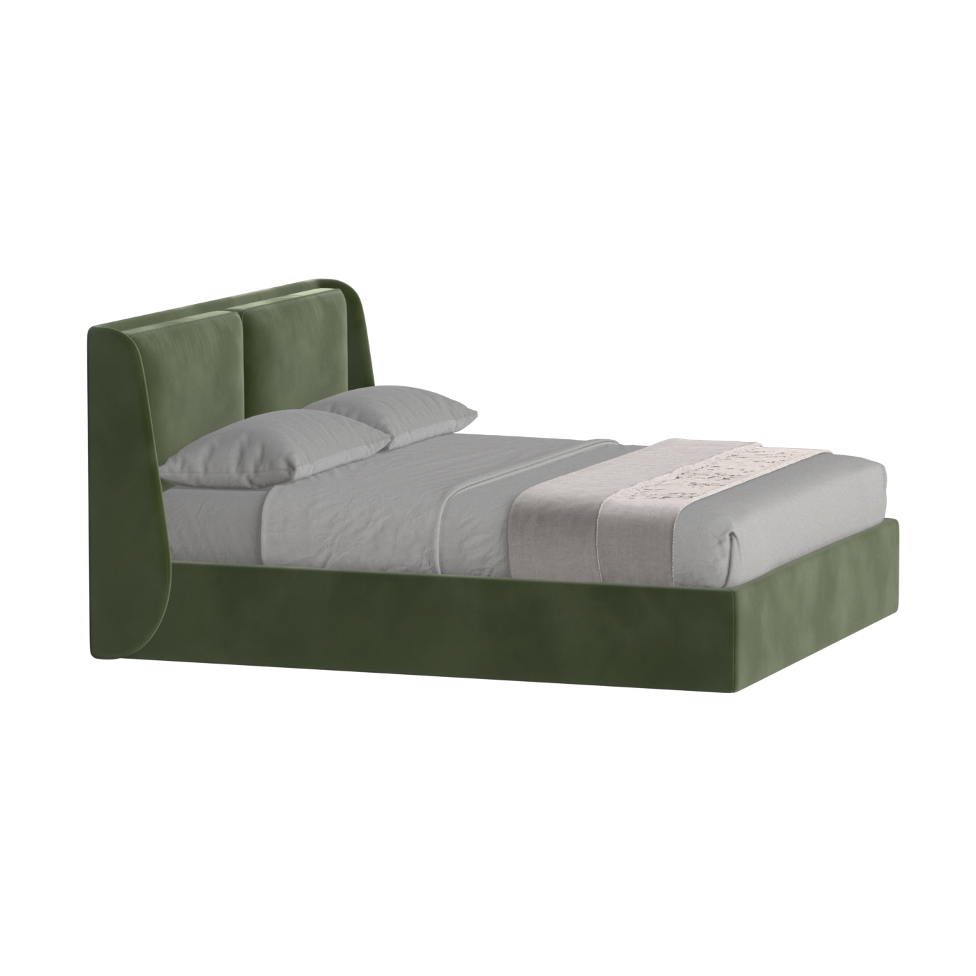 Ruby Upholstered Double Bed in Premium Fabric