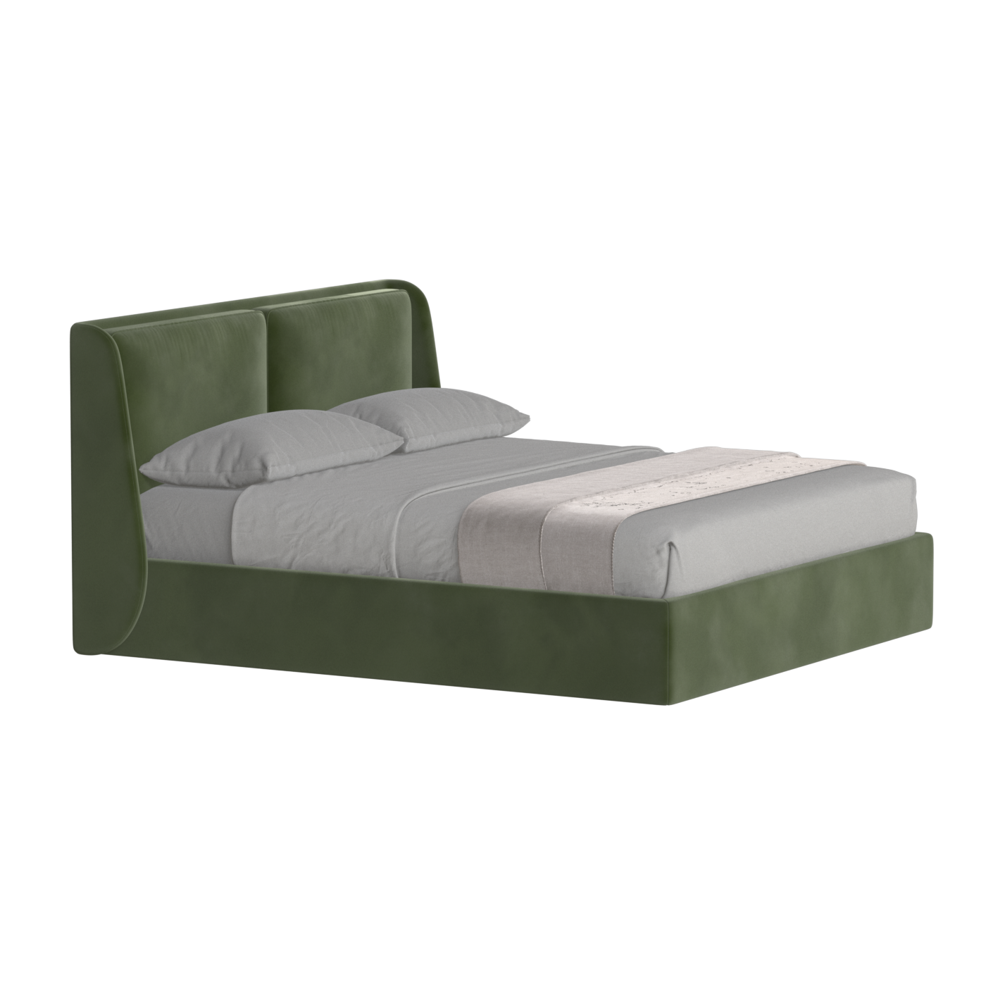 Ruby Upholstered Double Bed in Premium Fabric