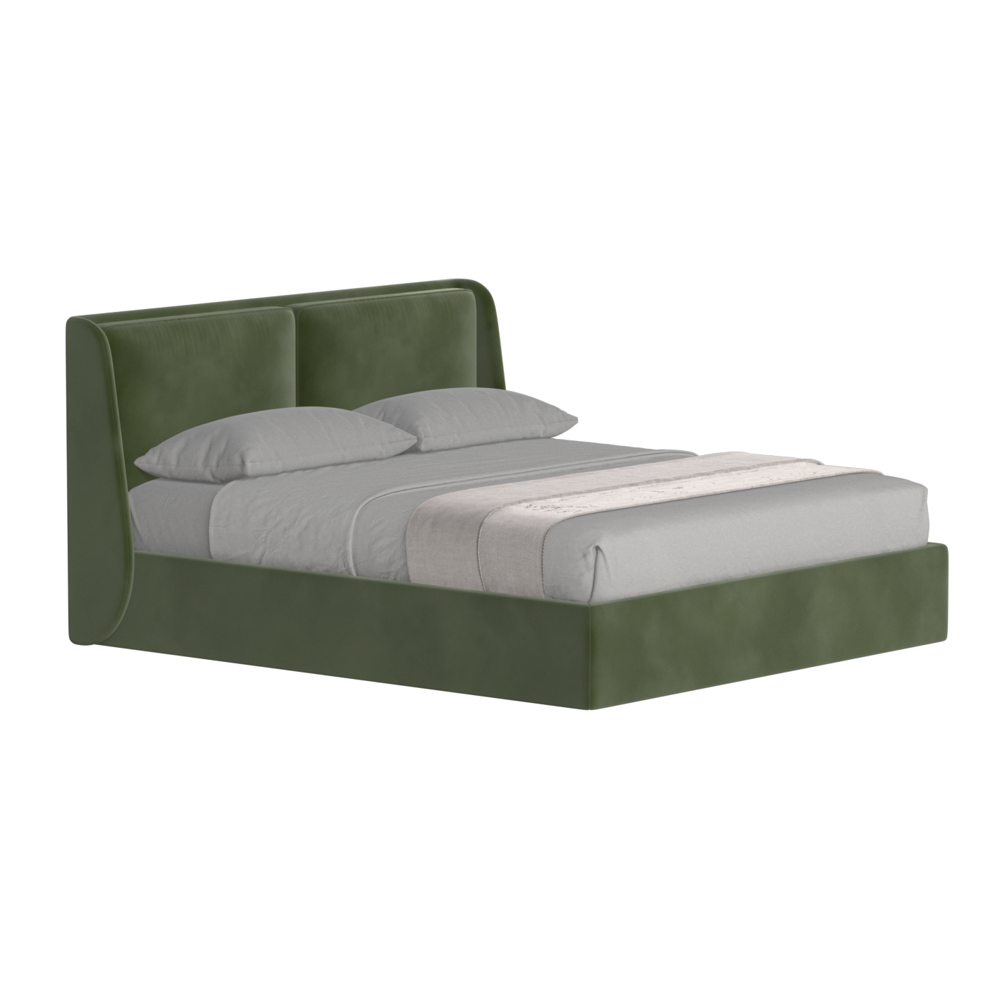 Ruby Upholstered Double Bed in Premium Fabric