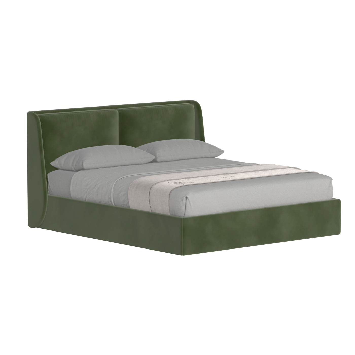 Ruby Upholstered Double Bed in Premium Fabric
