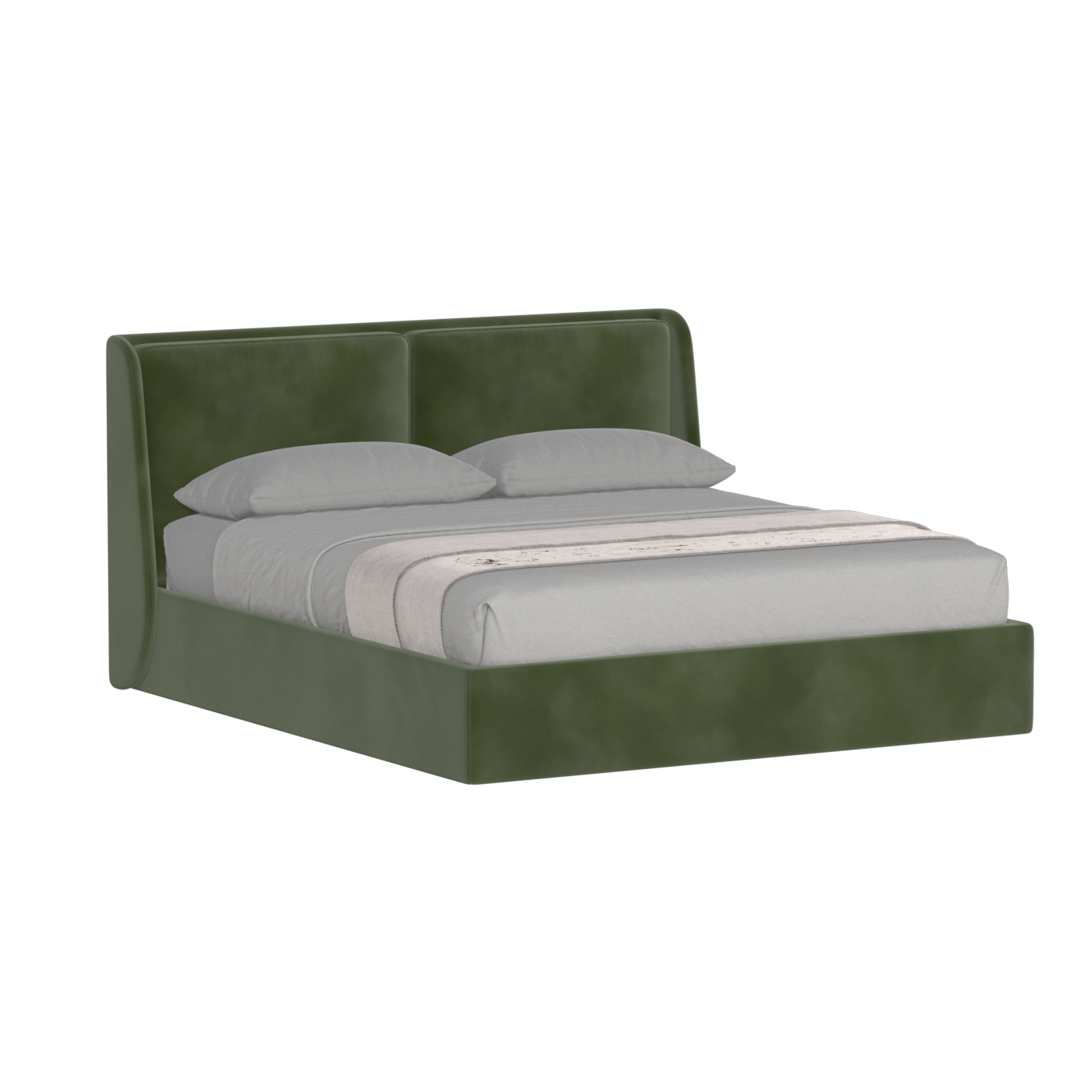 Ruby Upholstered Double Bed in Premium Fabric