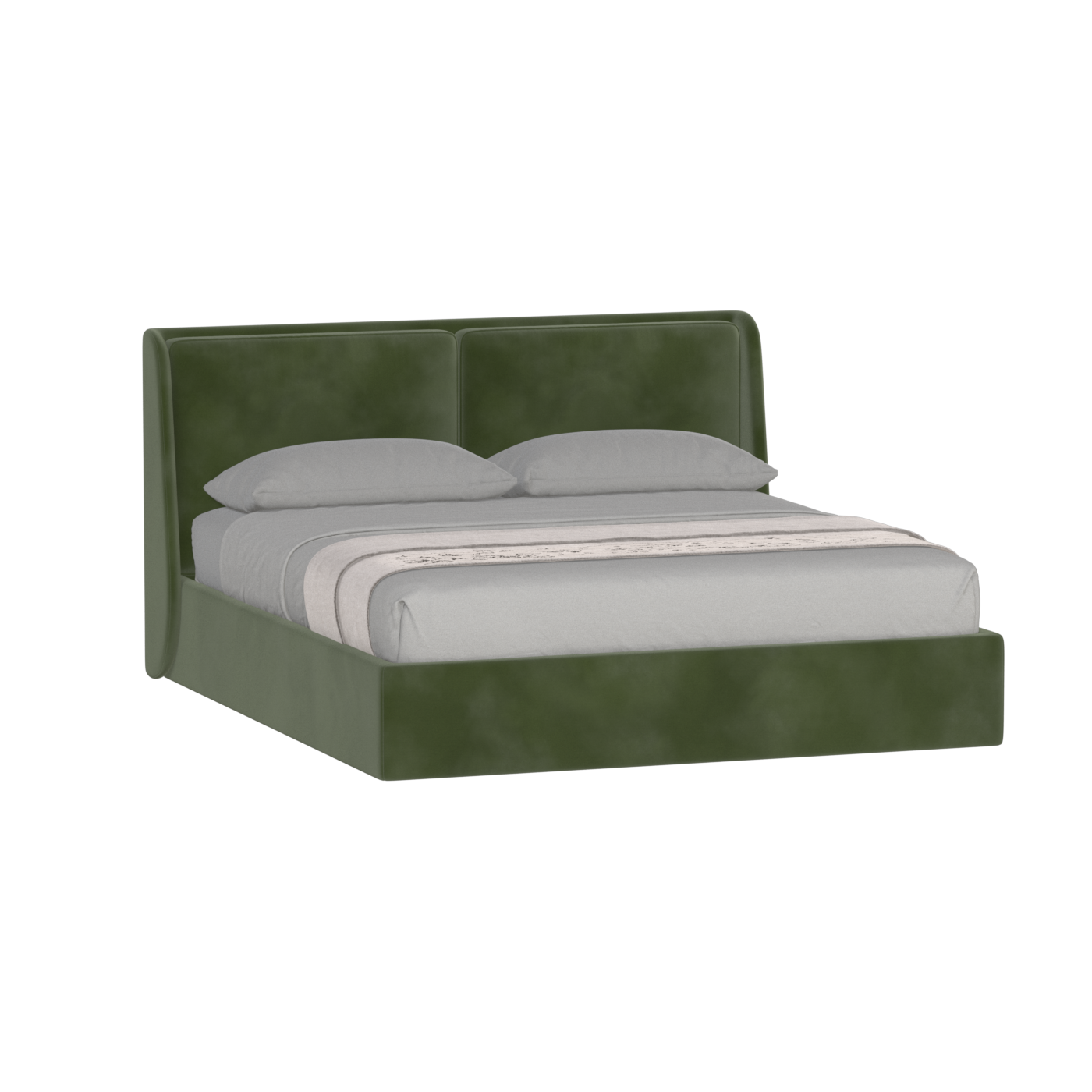 Ruby Upholstered Double Bed in Premium Fabric
