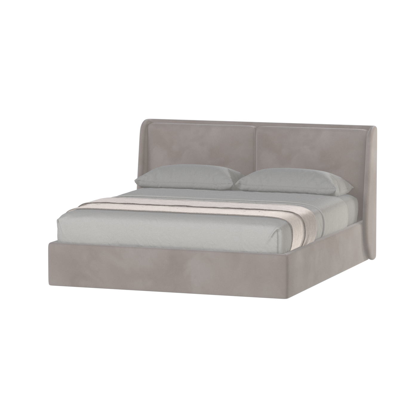 Ruby Upholstered Double Bed in Premium Fabric