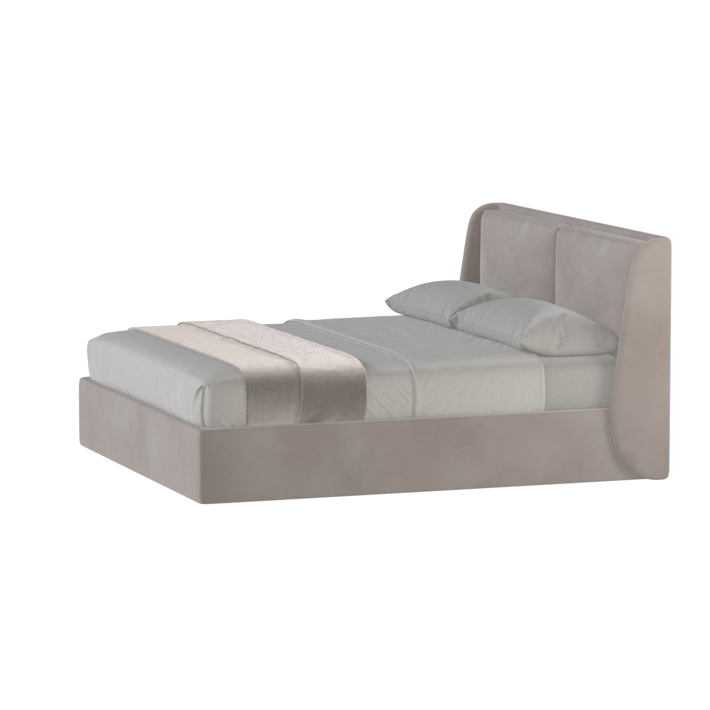 Ruby Upholstered Double Bed in Premium Fabric