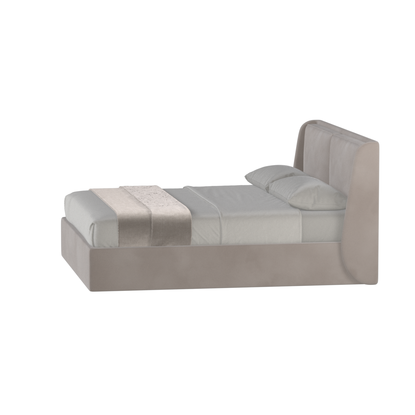 Ruby Upholstered Double Bed in Premium Fabric
