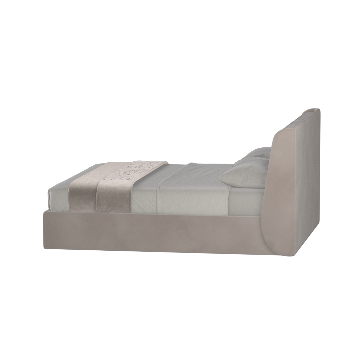 Ruby Upholstered Double Bed in Premium Fabric