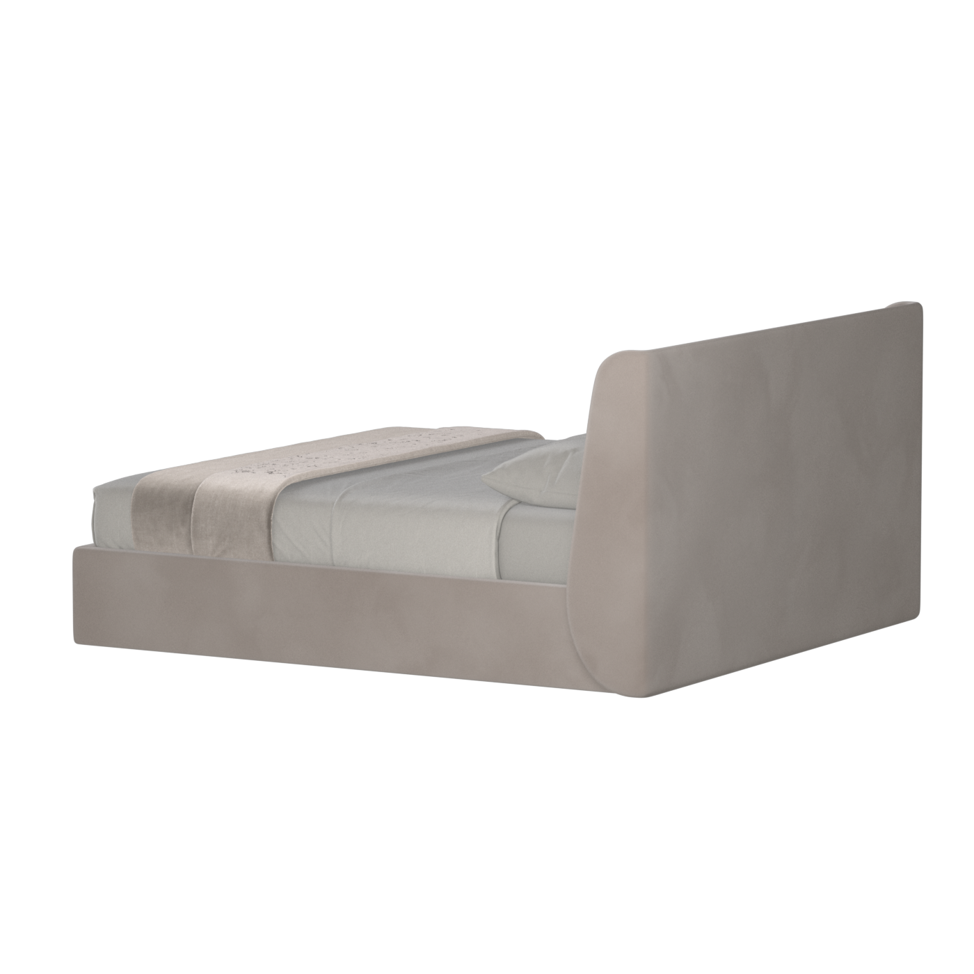 Ruby Upholstered Double Bed in Premium Fabric