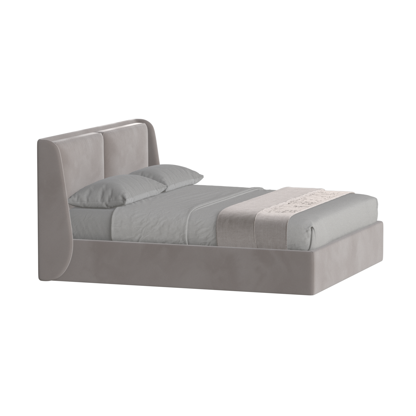 Ruby Upholstered Double Bed in Premium Fabric