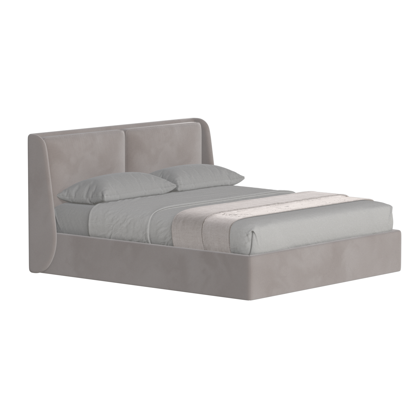 Ruby Upholstered Double Bed in Premium Fabric