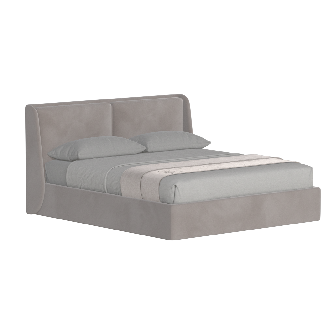 Ruby Upholstered Double Bed in Premium Fabric