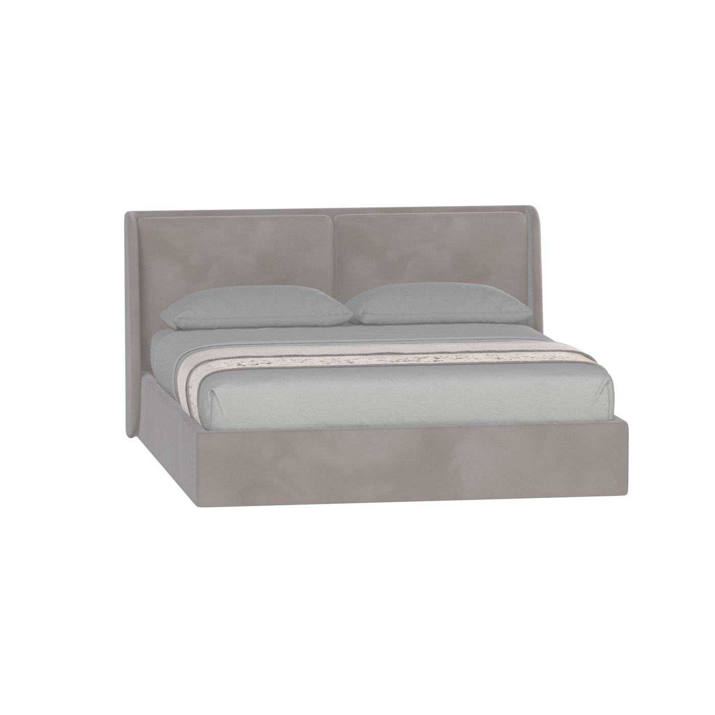 Ruby Upholstered Double Bed in Premium Fabric