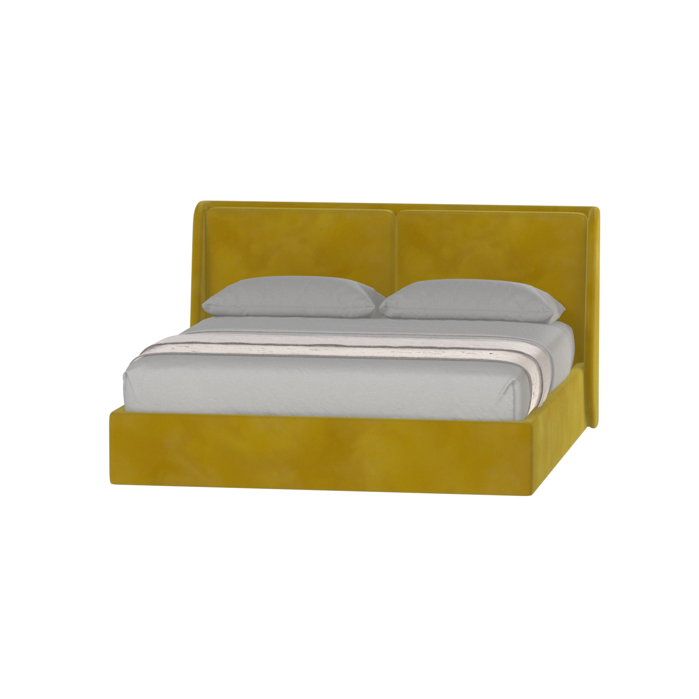 Ruby Upholstered Double Bed in Premium Fabric