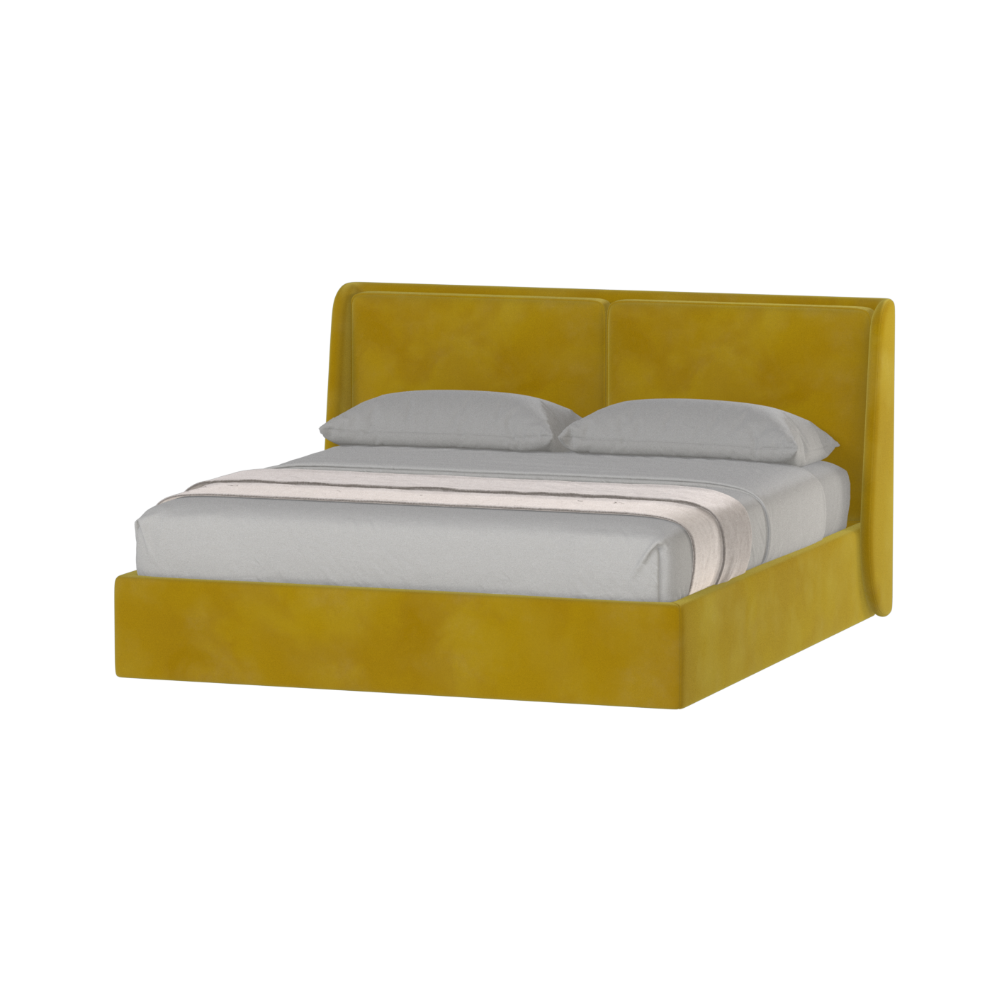 Ruby Upholstered Double Bed in Premium Fabric