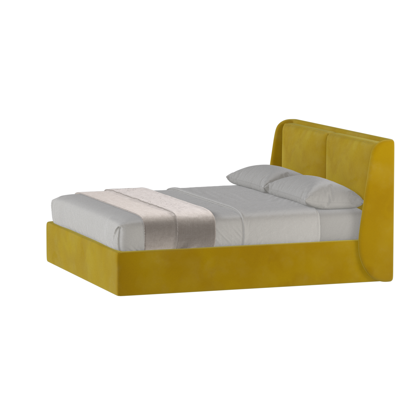 Ruby Upholstered Double Bed in Premium Fabric