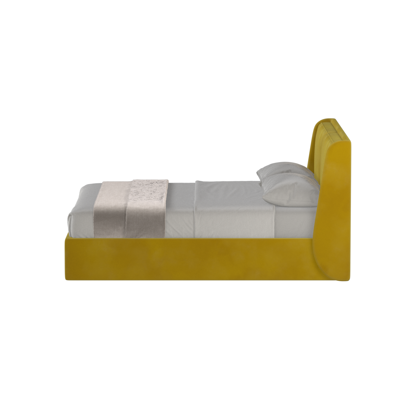 Ruby Upholstered Double Bed in Premium Fabric