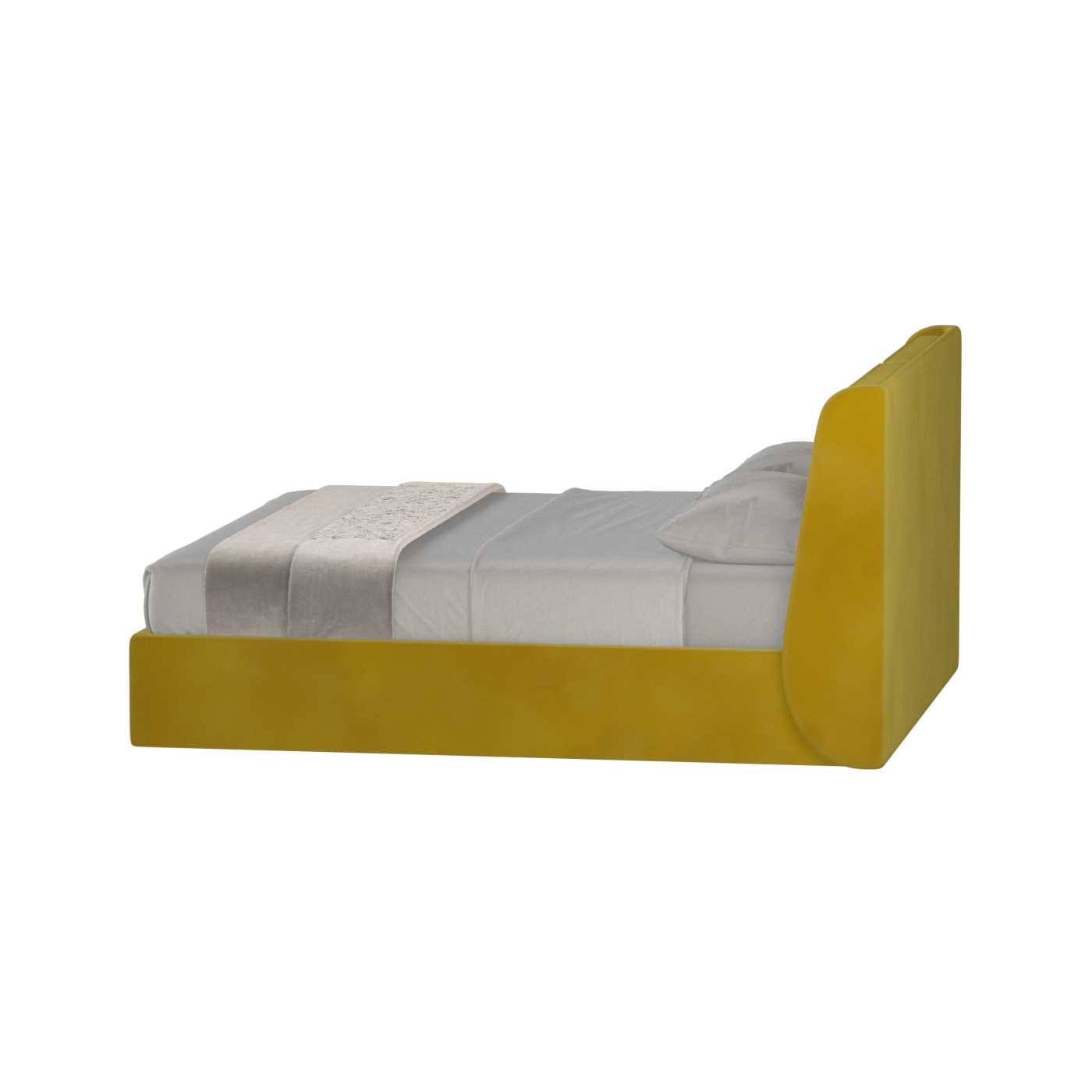 Ruby Upholstered Double Bed in Premium Fabric