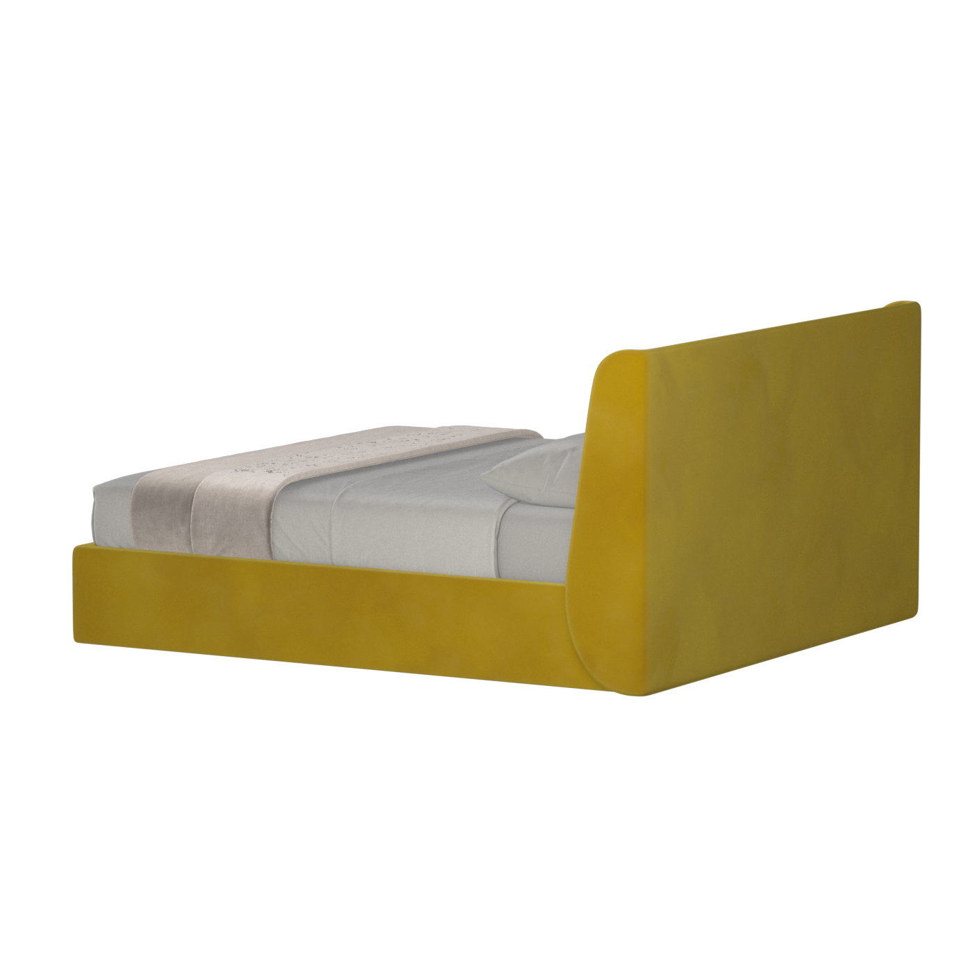 Ruby Upholstered Double Bed in Premium Fabric