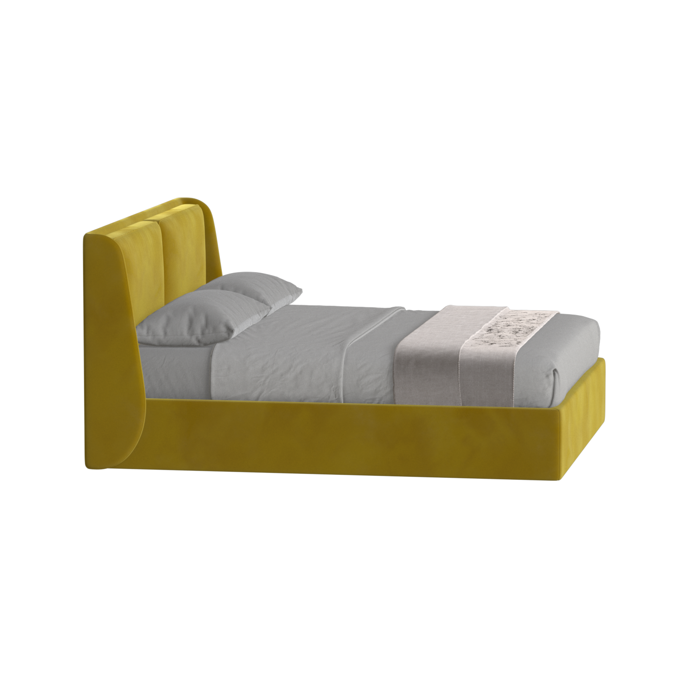 Ruby Upholstered Double Bed in Premium Fabric