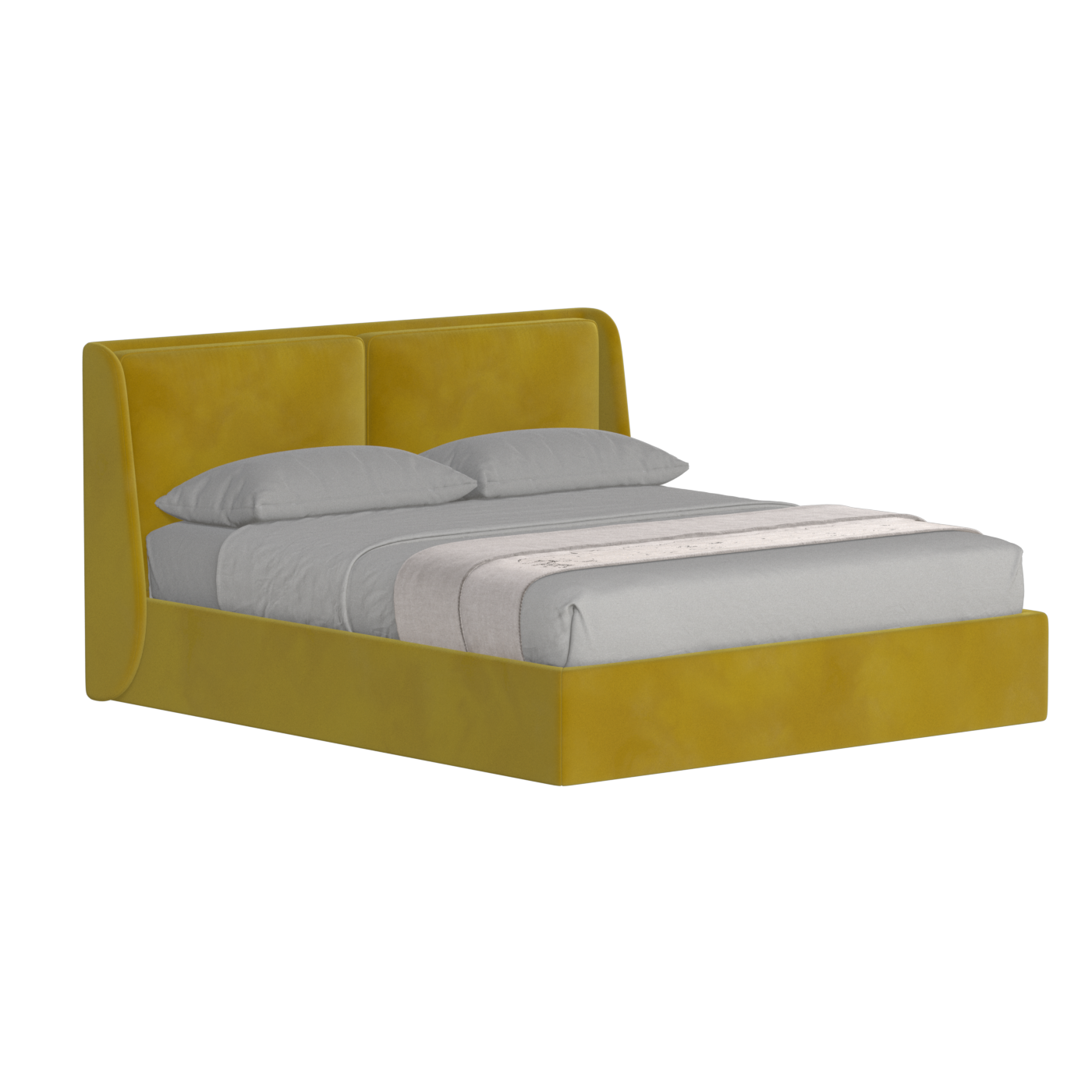 Ruby Upholstered Double Bed in Premium Fabric
