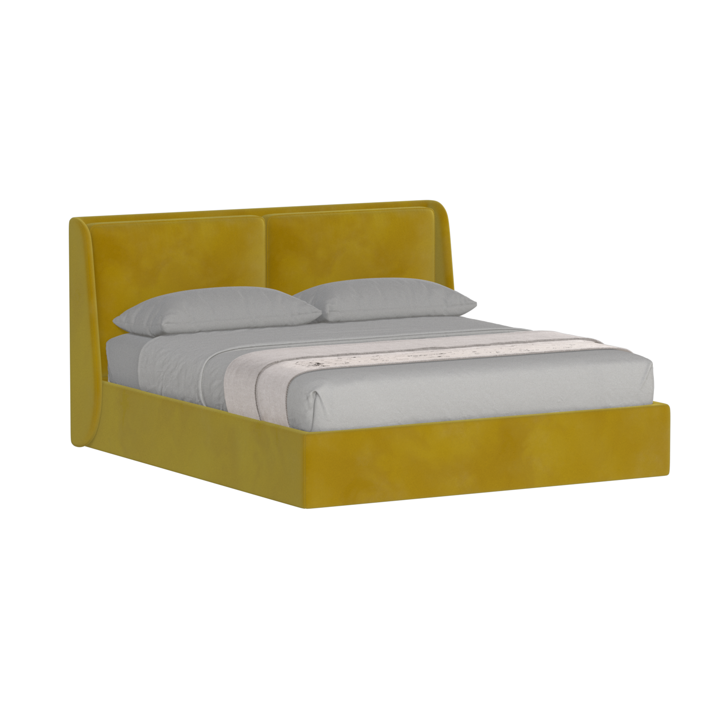 Ruby Upholstered Double Bed in Premium Fabric