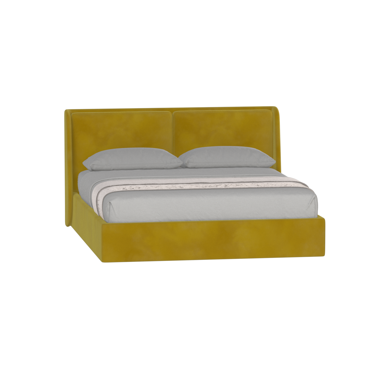 Ruby Upholstered Double Bed in Premium Fabric